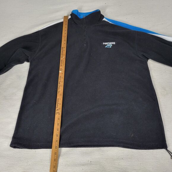 Carolina Panthers Jacket Size 2XL NFL Football 1/4 Zip Gray Sweater Pullover - Picture 13 of 16